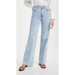 SLVRLAKE Light Blue High-Rise Wide Leg Jeans